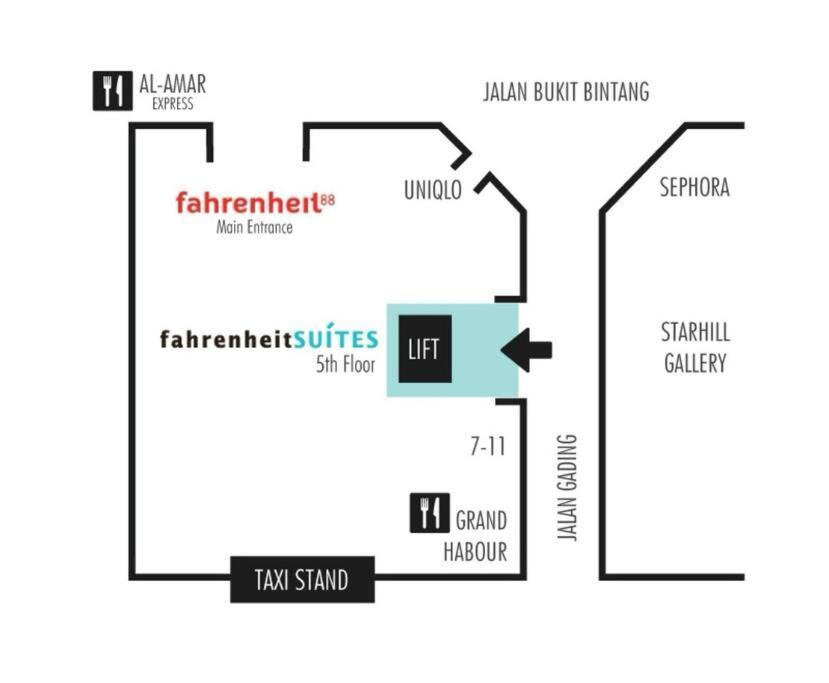 Fahrenheit Condo Bukit Bintang Kl 2R By Roseline Kuala Lumpur Bagian luar foto
